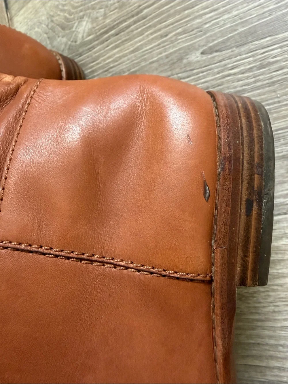 Coach Martta Tan Leather Tall Riding Boots Size 9.5 B Convertible Over-The-Knee